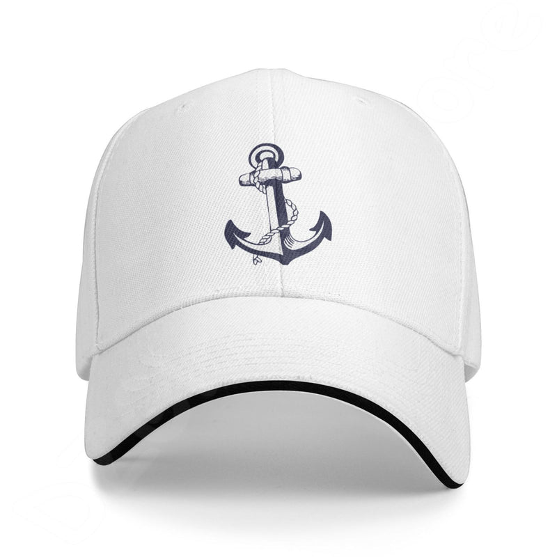 casquette ancre mer océan navigation navire bateau gouvernail marins marin compas rose des vents voile voilier ancrage capitaine 